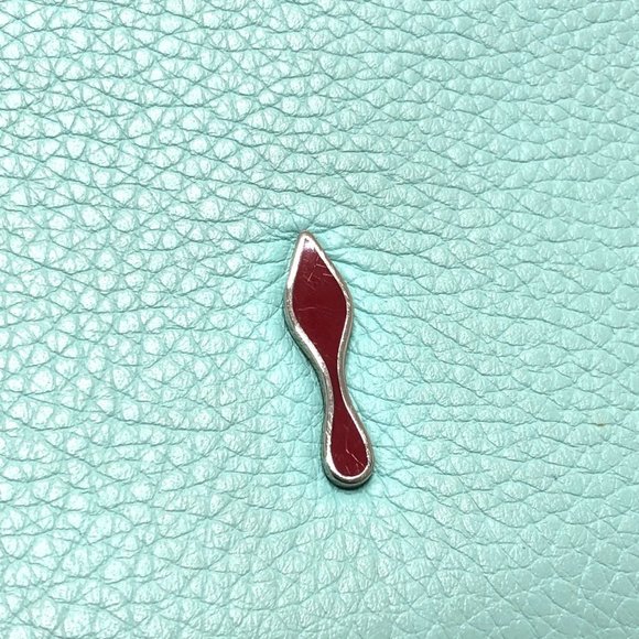 CHRISTIAN LOUBOUTIN Blue Leather Shoulder Bag - Picture 5 of 14